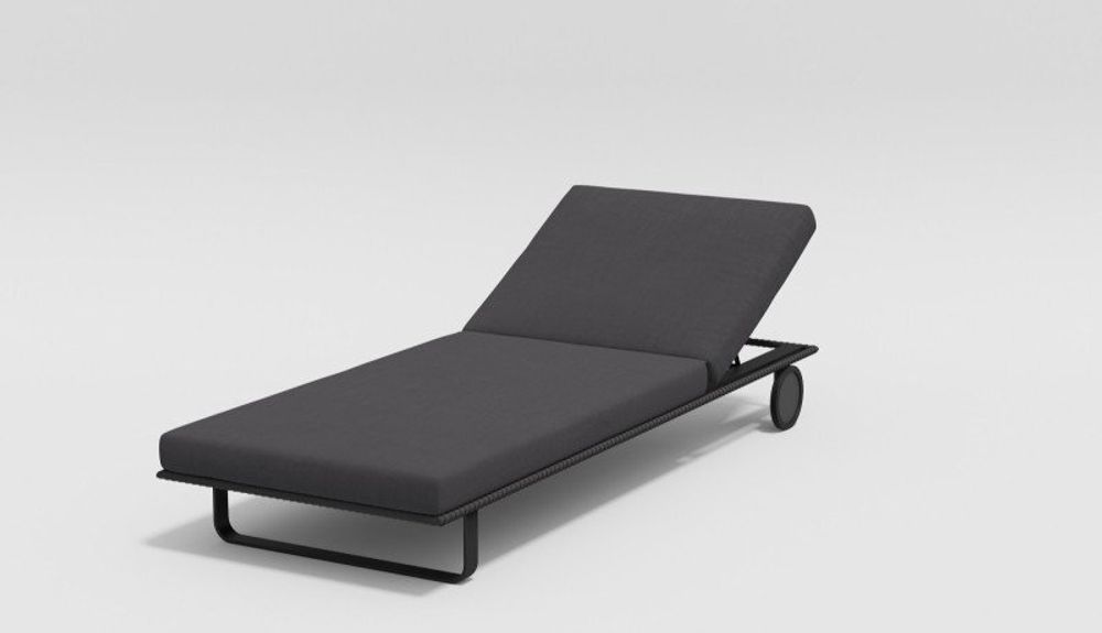 Hacienda, шезлонг антрацит/антрацит, алюминий