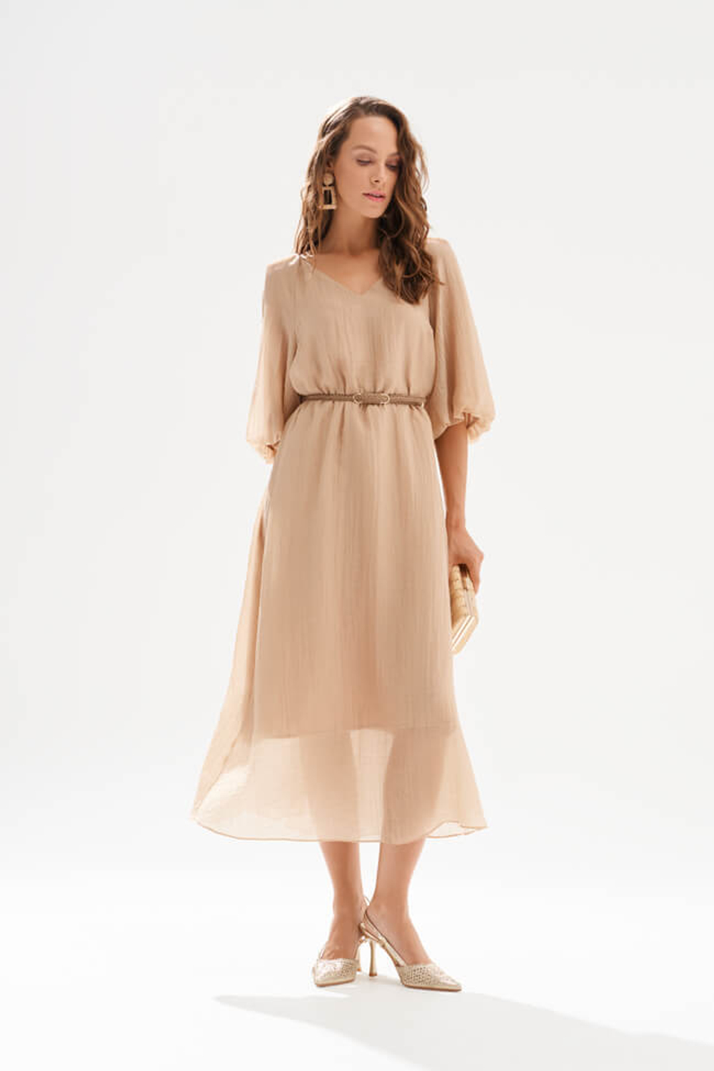 51743 Платье женское (бежевый)