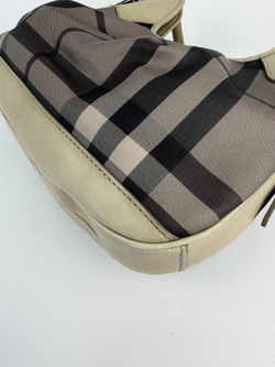 Сумка Burberry Smoked Check Coated Canvas Small Brooklyn Hobo Bag