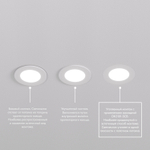 DK3101-WH Встраиваемый влагозащищенный светильник, IP65, до 10 Вт, LED, GU5,3, белый