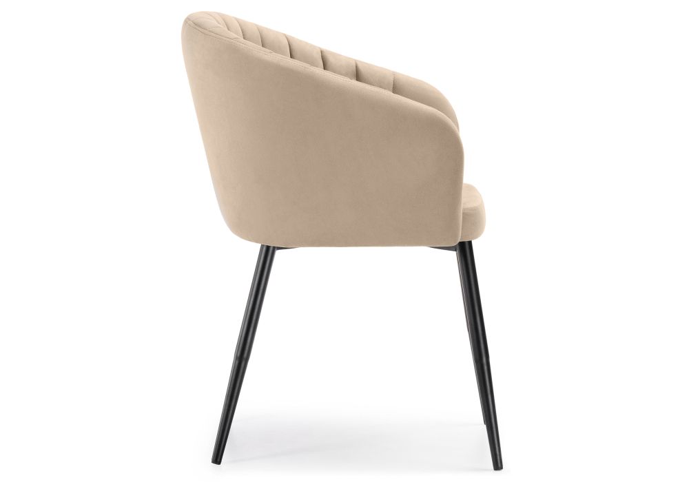 Стул на металлокаркасе Моншау черный / velutto 05