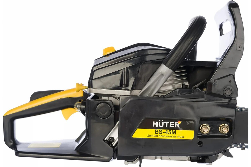 Бензопила Huter BS-45M, тормоз цепи, антивибрационная система