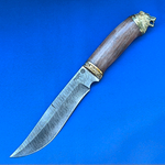 Нож ковка Князь Дамаск, латунное литьё