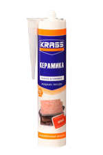Клей KRASS ЖГ для пластика и плитки Особопрочный монтаж белый 300мл