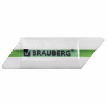 Ластик BRAUBERG «Jet», 57×16×16 мм, цвет ассорти, ( 4 штуки ), треугольный, скошенные края.