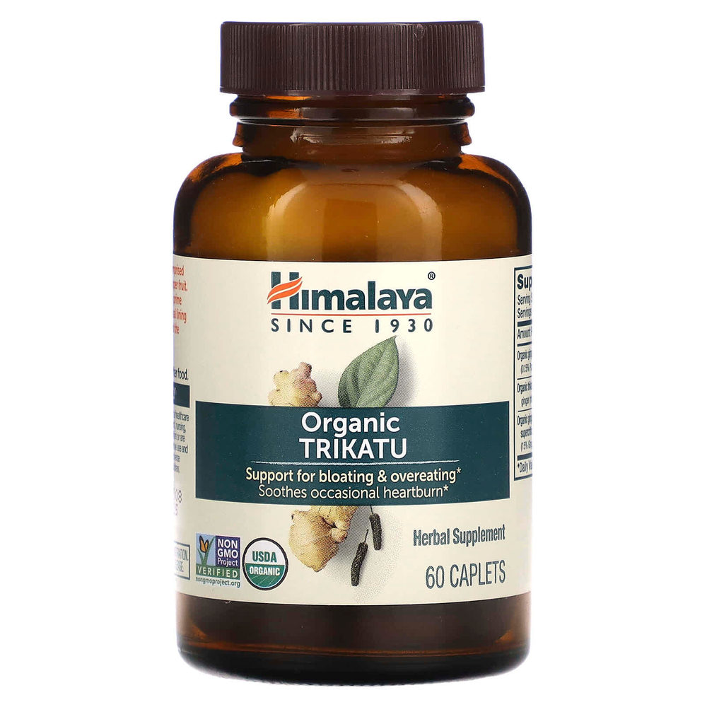 Himalaya, Трикату, улучшение работы желудка, 60 капсул