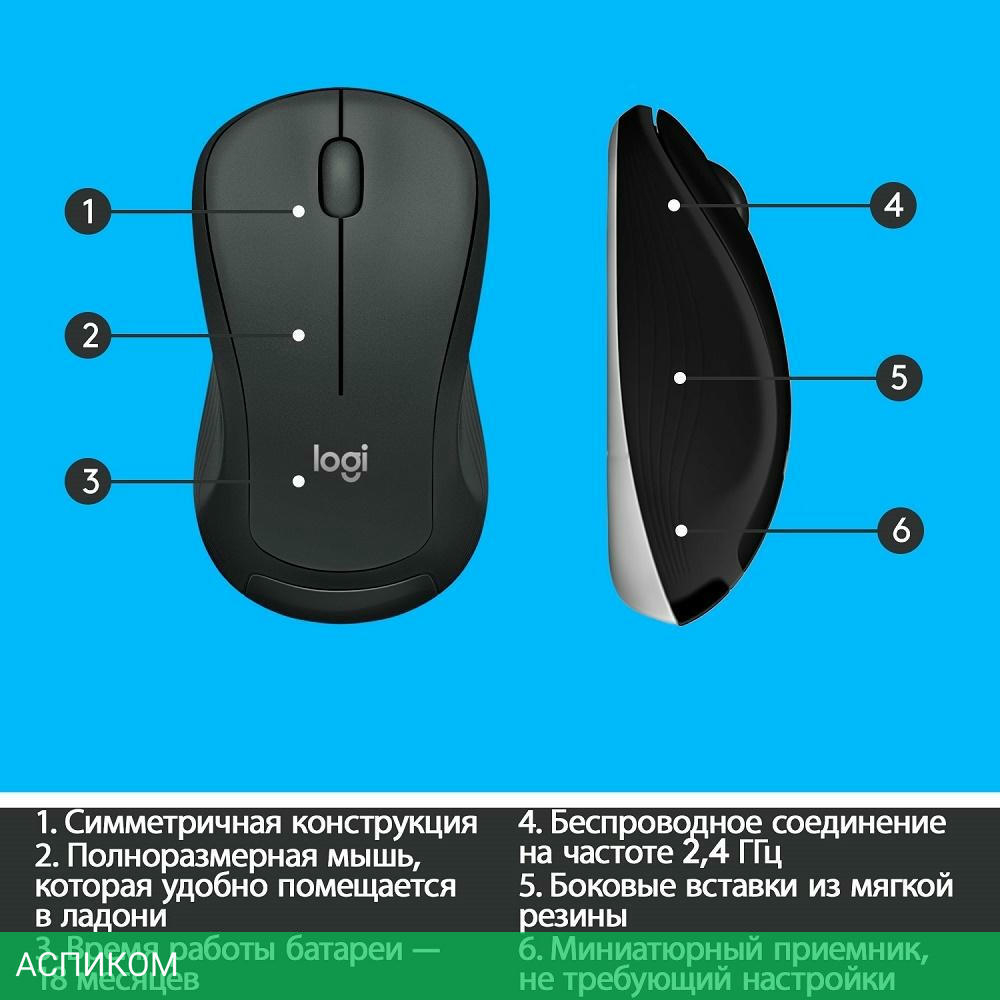 Набор периферии Logitech MK540 Advanced (920-008686)