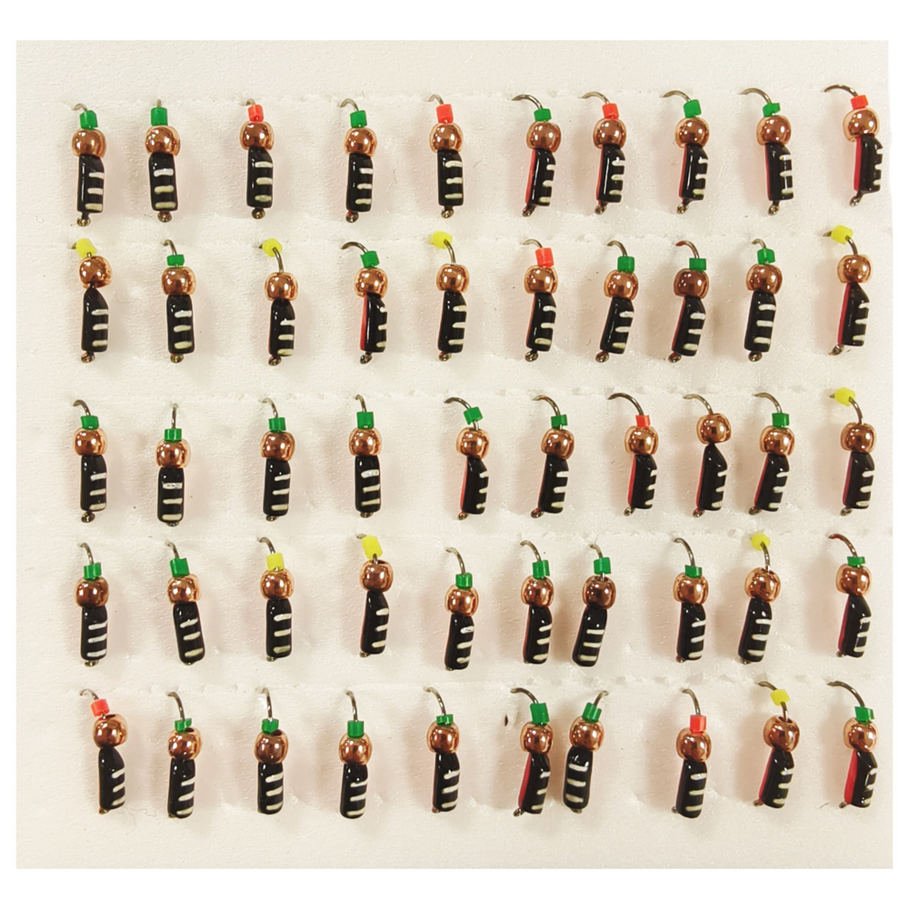 Мормышки Столбик d 3мм. 0.6гр. Вольфрам. Латунный шар Ч/П  (набор 10 штук)