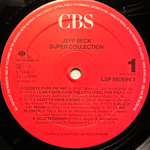 Jeff Beck - Super Collection 2LP (Голландия 1988г.)