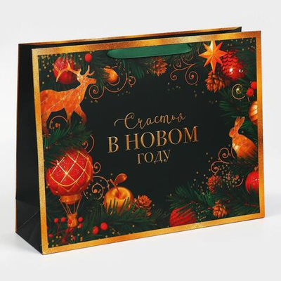 Пакет ламинированный горизонтальный "Чудо" L 40×31×11,5см (Дарите Счастье)