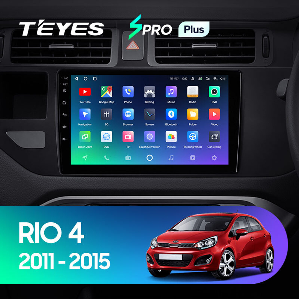 Teyes SPRO Plus 9"для KIA Rio 4 K3 2011-2015 (прав)