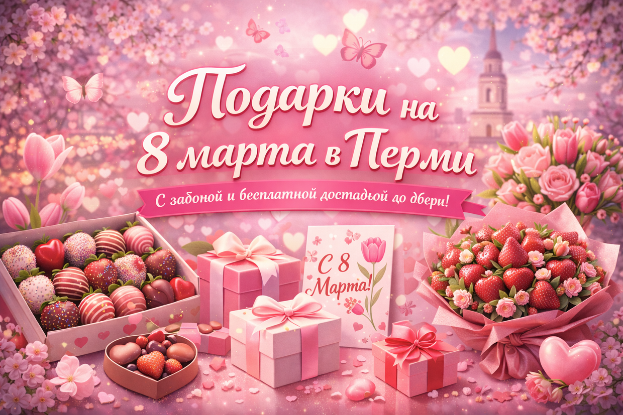 Подарки на 8 марта в Перми: что подарить, чтобы удивить?