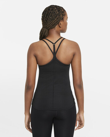 Женский топ теннисный Nike Dri-Fit One Elastika Standard Fit Tank W - черный