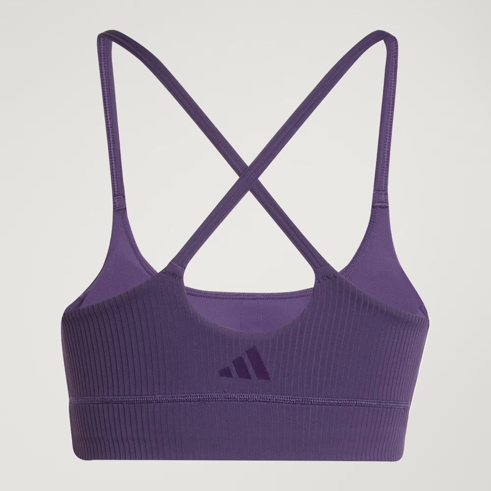 Спортивный бюстгальтер adidas All Me с легкой поддержкой из рибаны - ADIDAS