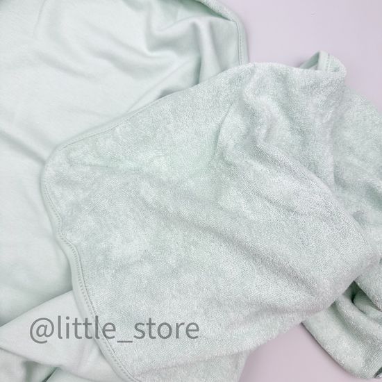 Полотенце махровое/хлопковое "Зайчик" дымчатый нефрит