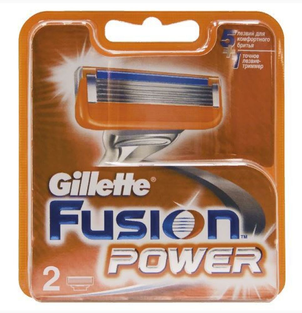 Gillette Кассеты сменные Fusion Power, 2 шт