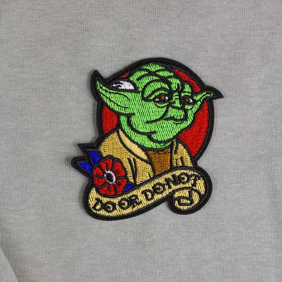 Нашивка термоаппликация на одежду и на рюкзак.  Do or Do Not / Звездные войны