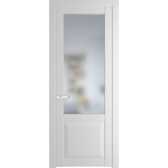 Межкомнатная дверь эмаль Profil Doors 1.2.2PD крем вайт остеклённая