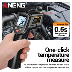 инфракрасный лазерный пирометр, ANENG TH201 Чёрный,