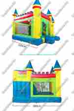 Батут для дачи "Солнечный замок" размер 4,1*3,8*4,1 м