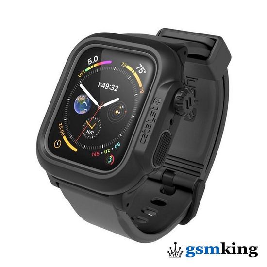 Catalyst Waterproof Case for Apple Watch 44mm Series 6, 5, 4 & SE Stealth Black (Чёрный)