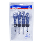 МАСТАК (04-4RB) Набор отверток с держателем (PH, SL) 4 предмета