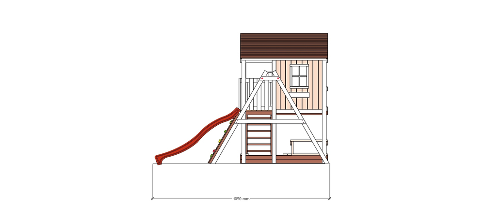 Детский домик с качелями "Прованс-2"
