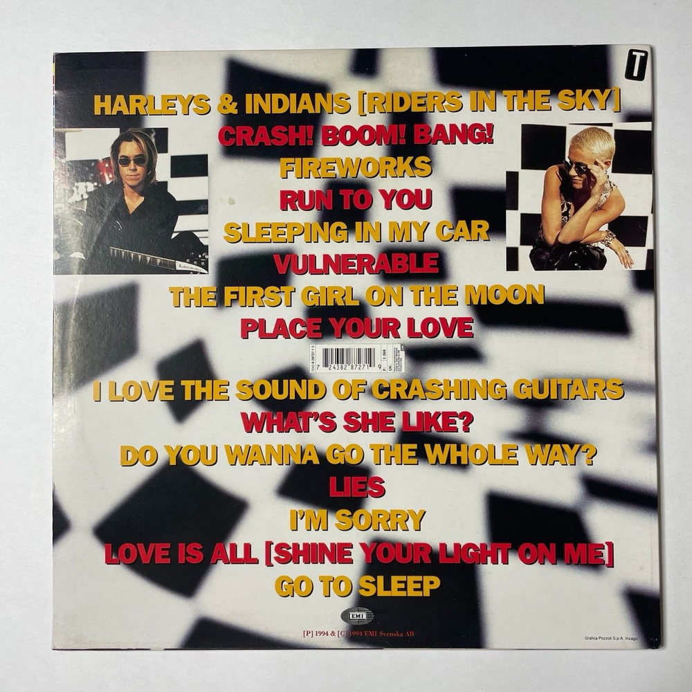 Винтажная виниловая пластинка LP Roxette Crash! Boom! Bang! (Italy 1994)