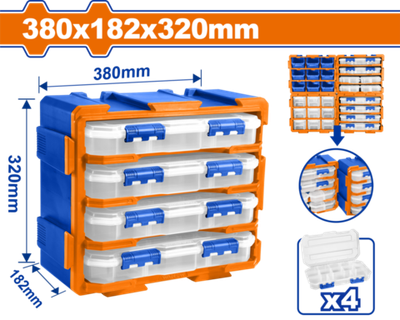 Модульная система хранения 380х182х320 мм (4) WADFOW WTB8344