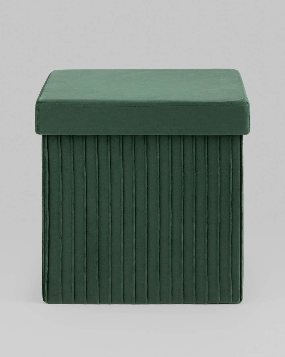 Пуф складной с ящиком Store Square зеленый
