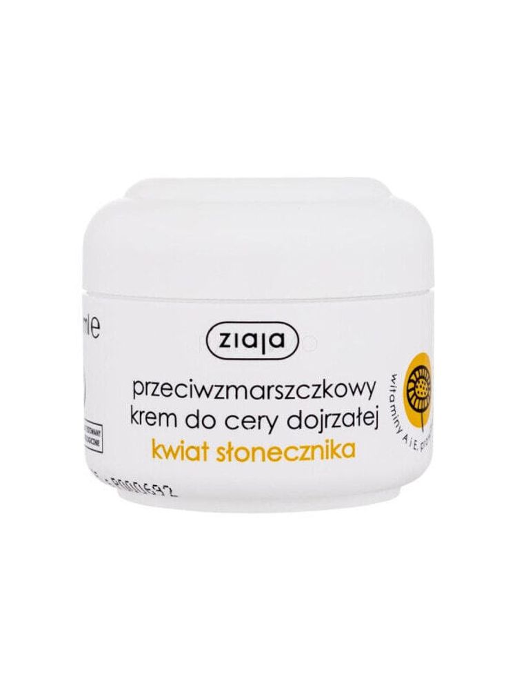 Увлажнение и питание Ziaja Sunflower Anti-Wrinkle Cream 50 ml tagescreme Feine Linien &amp; Falten für Frauen