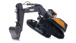 Радиоуправляемый экскаватор HUINA масштаб 1:14 2.4G - HN1592-1 , версия с двумя дополнительными насадками в комплекте , новинка 2025г