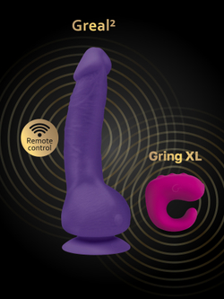 Реалистичный вибратор Gvibe Greal 2, фиолетовый