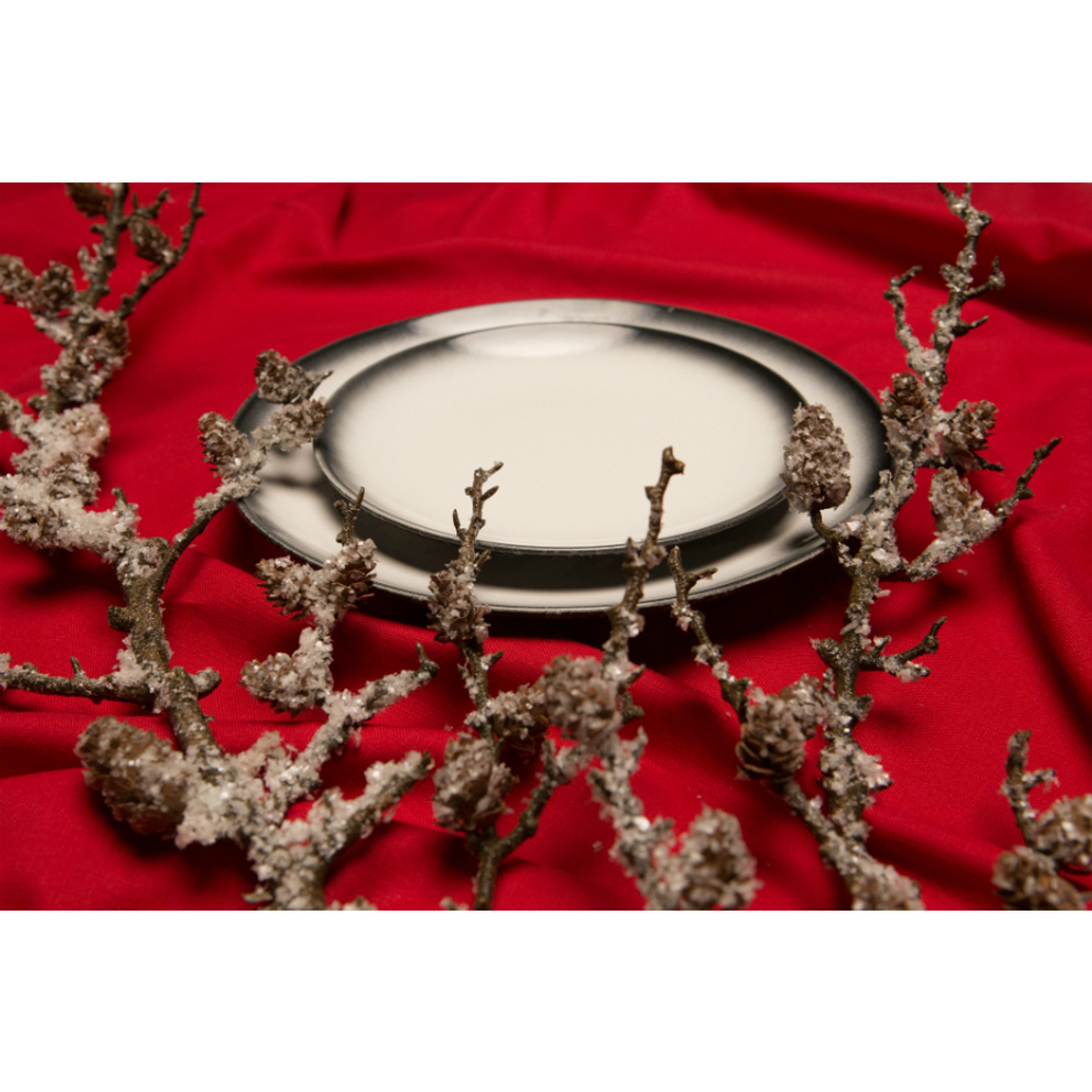 Скатерть на стол из хлопка красного цвета Russian North, 150х250 см