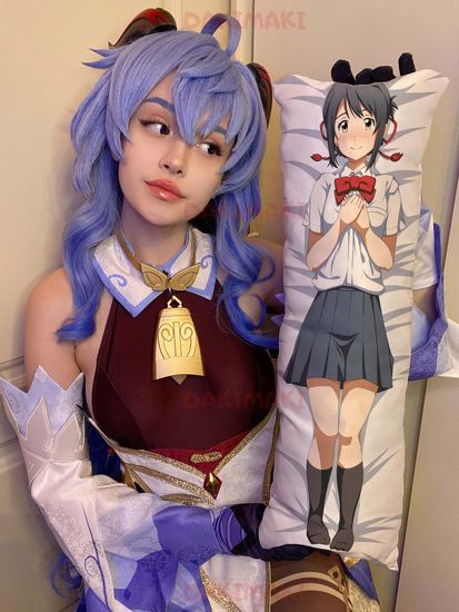 Мини дакимакура Мицуха Миямидзу из Твоё имя арт. M0731, 60х20 см