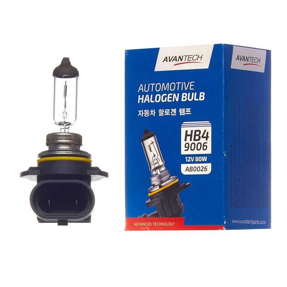 Лампа головного света Avantech 9006 (HB4) 12V 80W AB0026