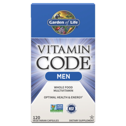 Garden of Life, Мультивитамины для мужчин, Vitamin Code Men, 120 вегетарианских капсул