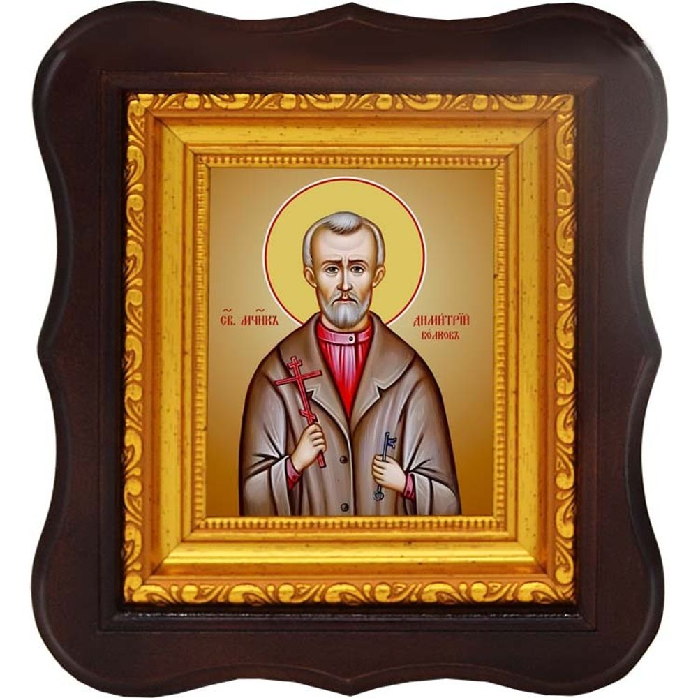 Димитрий Волков святой мученик. Икона на холсте.