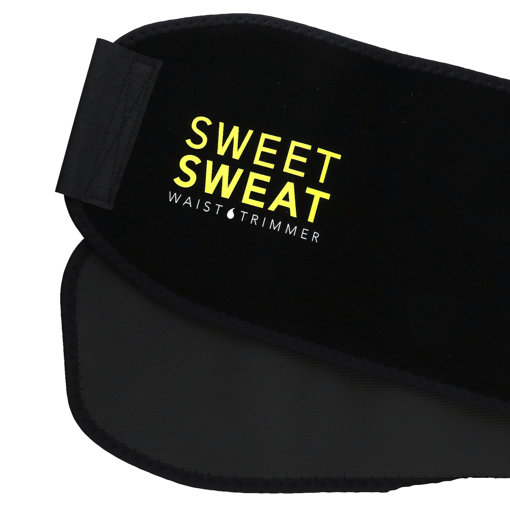 Sports Research, Триммер для талии Sweet Sweat, размер M, черный и желтый, 1 шт.