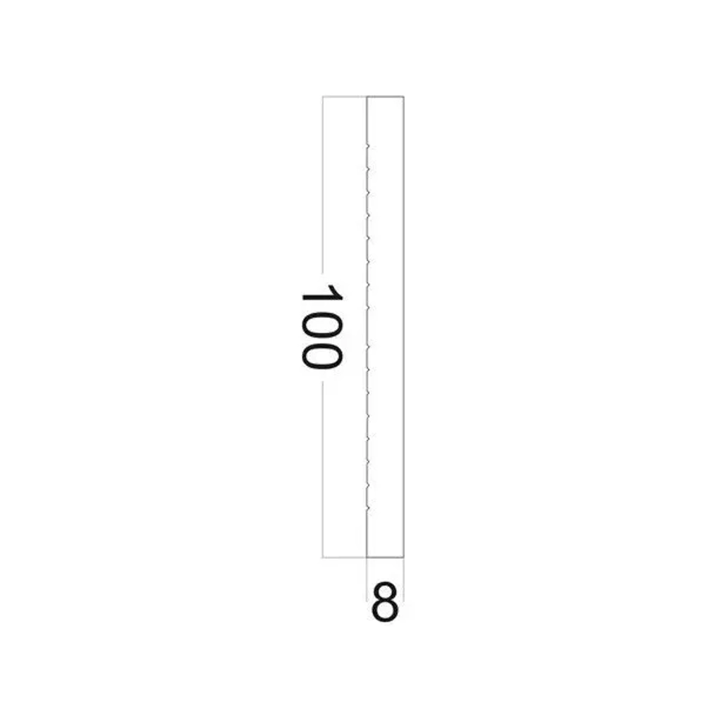 Наличник дверной дюрополимер Paolo Arte Konture (Паоло Арте Контур), 100х8х2200 мм, Kr102M белый