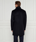 Шерстяное пальто H-Hyde-SU-244 BOSS BLACK - темно-синий(50525764)