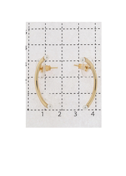 "Лоуренс" серьги в золотом покрытии из коллекции "Лоуренс" от Jenavi с замком пусеты