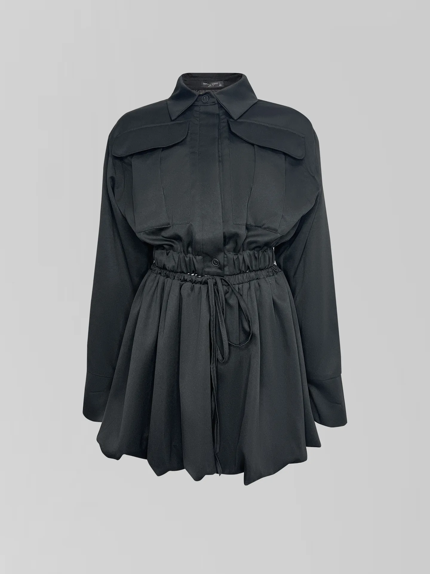 Костюм DZHADAGAEVS 0802 из укороченной рубашки и юбки-баллон