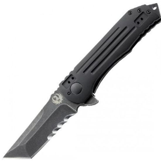 Складной нож CRKT R2104K Ruger 2-Stage Tanto Stonewah Compact c клинком из стали 8Cr13MoV, рукоять алюминий