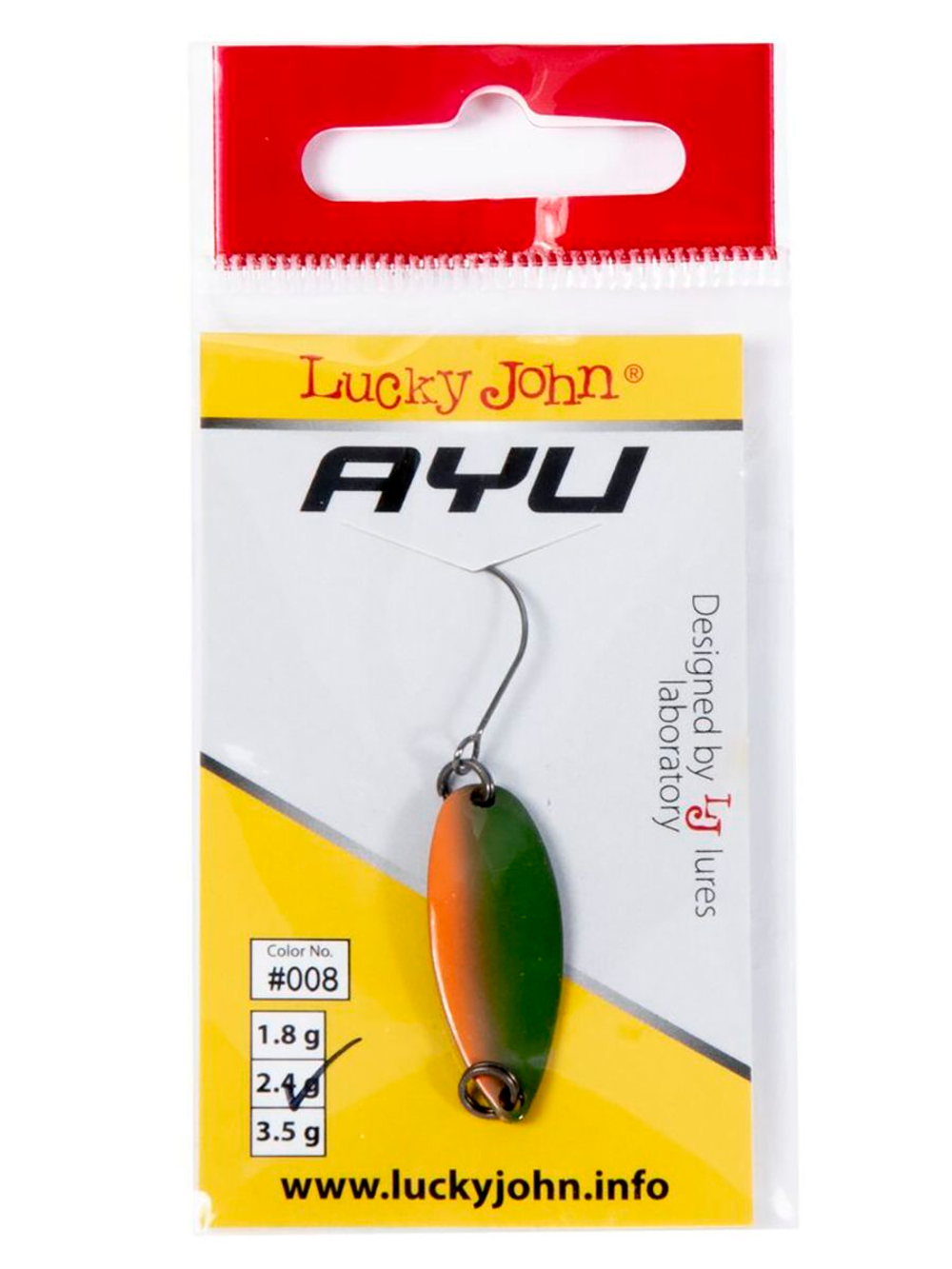 Блесна колеблющаяся Lucky John TR AYU длина 29мм/2.4г 006