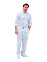 Комбинезон медицинский мужской Dr. Nice с поясом с пряжкой, черный, 50