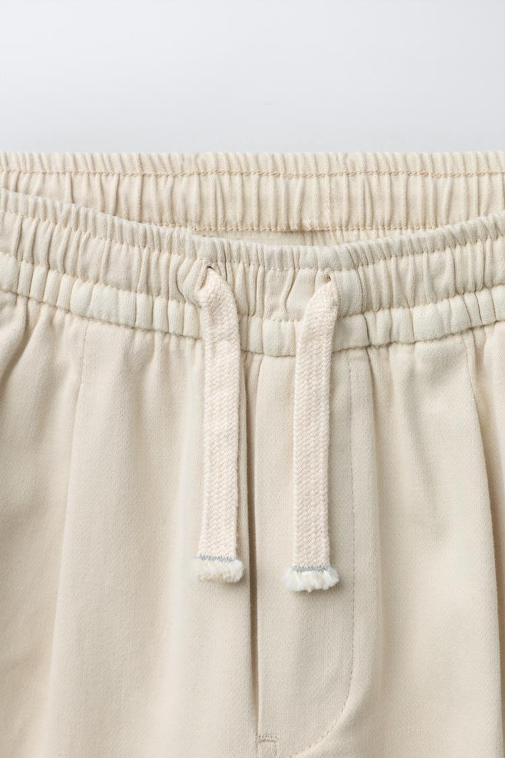 ZARA БРЮКИ КАРГО, КРЕМОВЫЙ