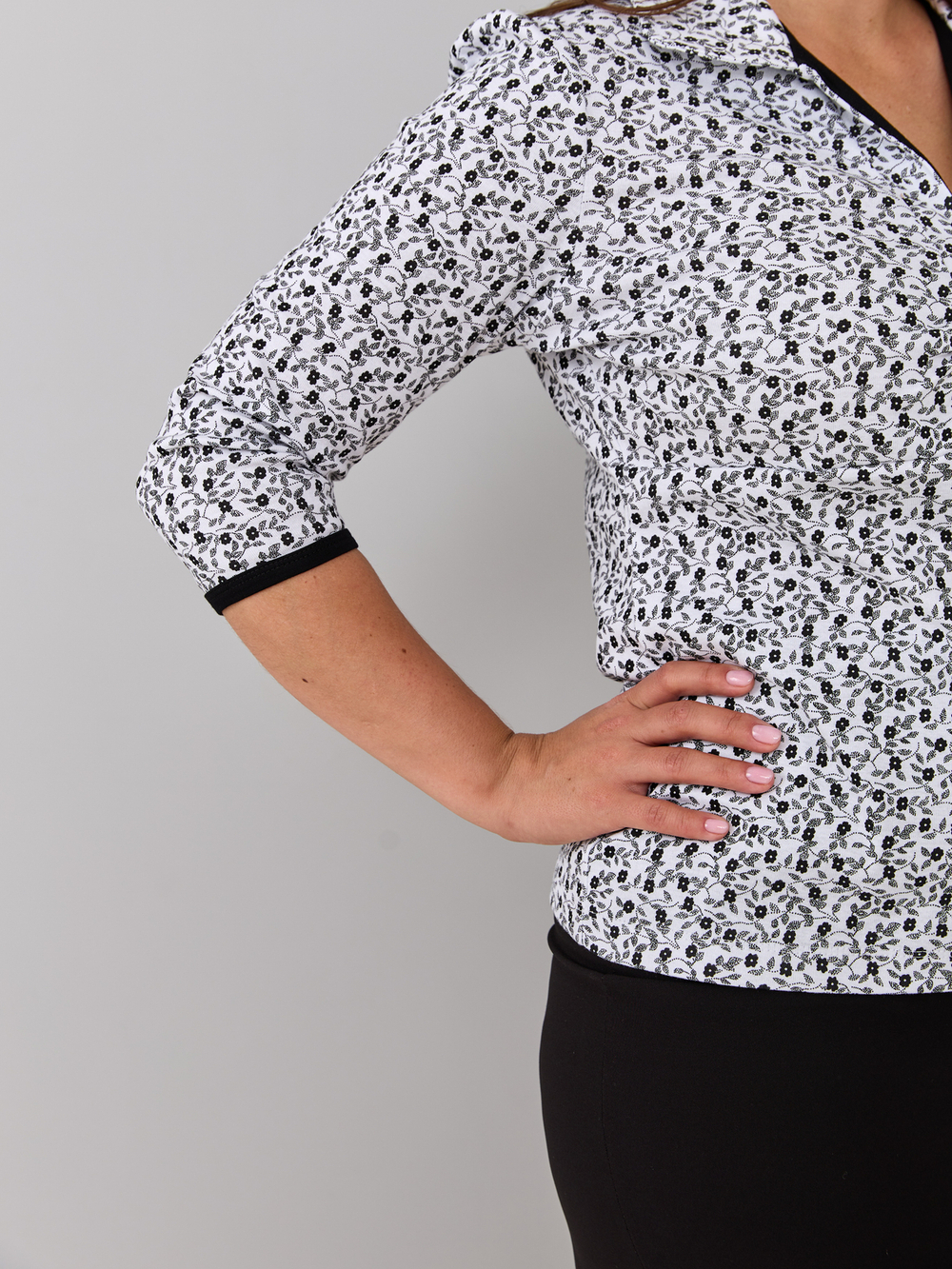 Блузка БЛ-015/белый