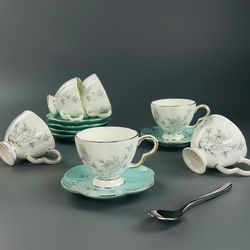 Lenardi 555-129 Кофейный набор 12пр.140мл SABRINA в под.уп.(х6)Костяной фарфор