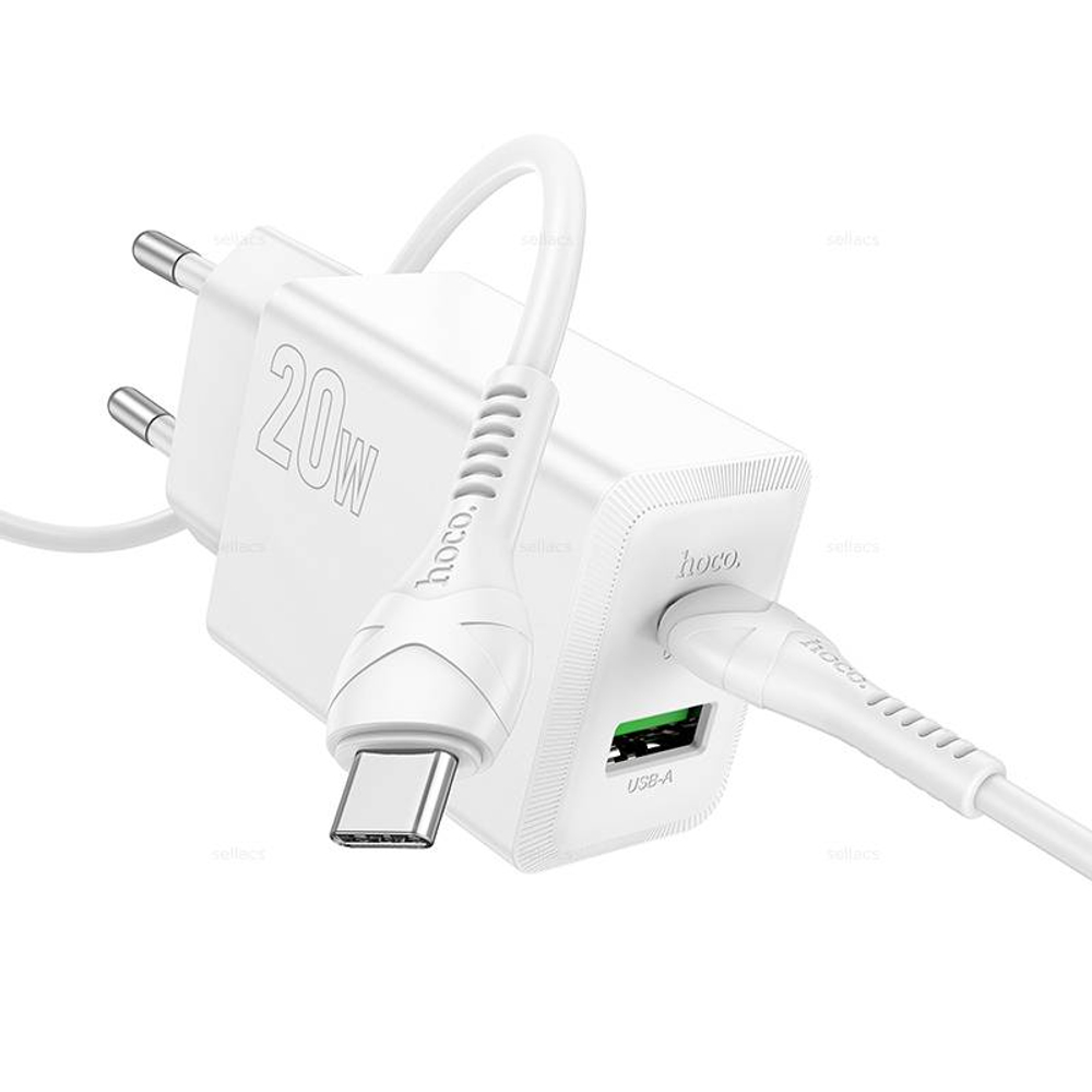 Зарядное устройство Hoco N69 PD20W+QC3.0 для Type-C (white)